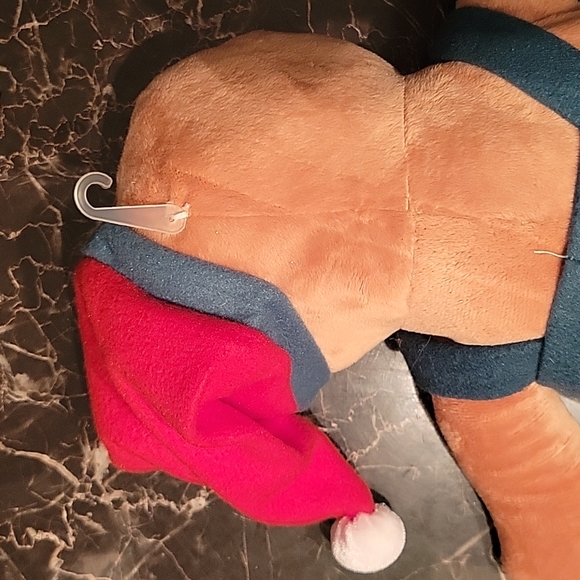 18" Gingerbread Doll Plush Overalls green clothes Santa Hat Christmas Decoration - Picture 7 of 8